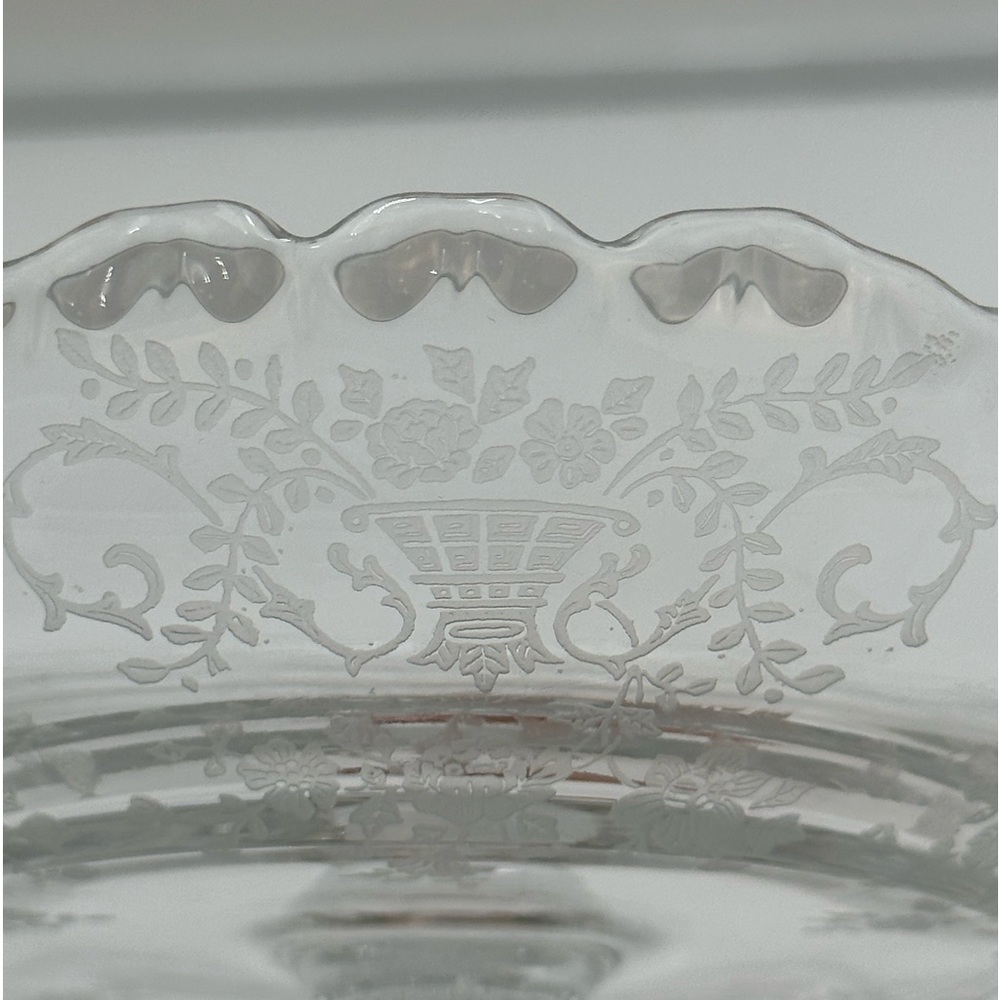Cambridge ROSE POINT CLEAR Round Compote - Picture 9 of 16